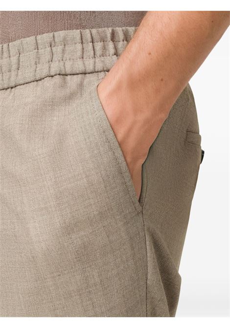 pantalone elstic waist uomo beige AMI PARIS | HTR226.WV00430952